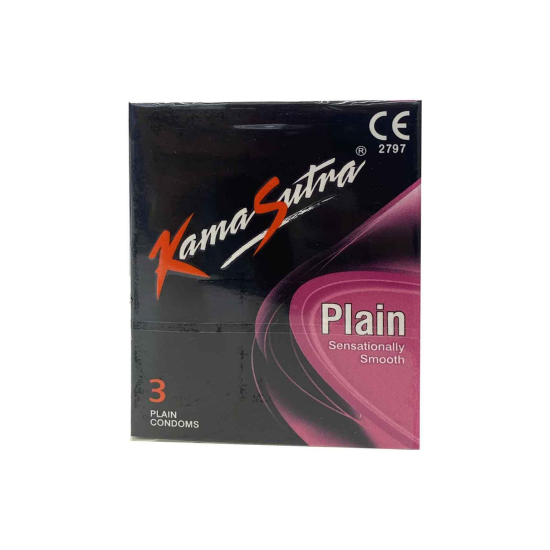 Kama Sutra Condom Plain 3 Pieces, Pack Of 24