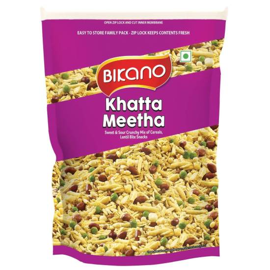 Bikano Namkeen Khatta Meetha 10x200g, Pack Of 12