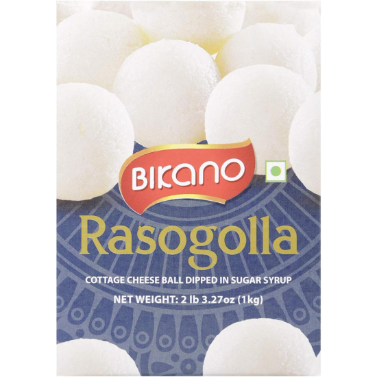 Bikano Sweet Tin Sponge Rasogolla  12x1kg, Pack Of 3