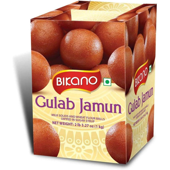 Bikano Sweet Gulab Jamun 1 Kg, Pack Of 12