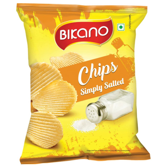 Bikano Chips Simply Salted 35x60g, Pack Of 6