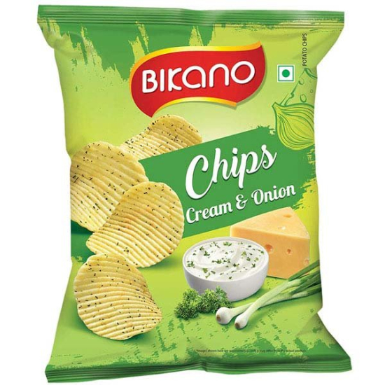 Bikano Chips Cream & Onion 35x60g, Pack Of 6