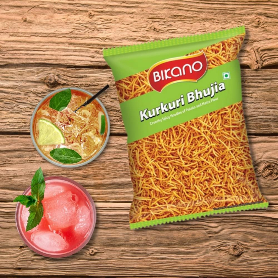 Bikano Namkeen Kurkuri Bhujia 8x200g, Pack Of 12