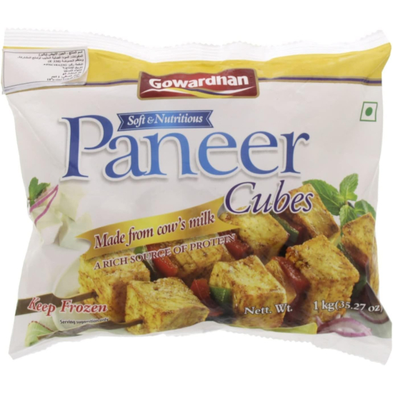 Gowardhan Frozen Paneer Cottage Cheese 6x1kg, Pack Of 2