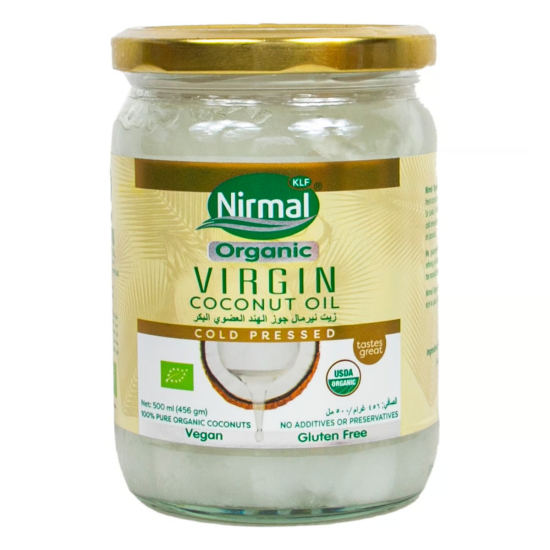 KLF Nirmal Organic Virgin Coconut Oil 6x500 ml, Pack Of 2