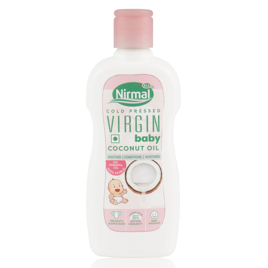 KLF Nirmal Virgin Baby Coconut Oil 200 ml, Pack Of 24