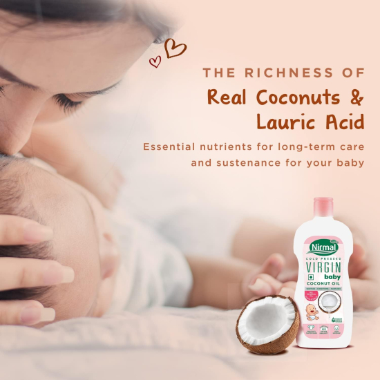 KLF Nirmal Virgin Baby Coconut Oil 400 ml, Pack Of 12