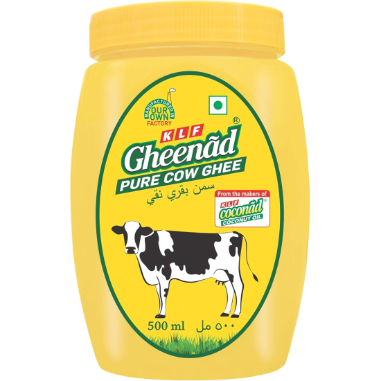 KLF Gheenad Pure Cow Ghee 500 ml, Pack Of 24