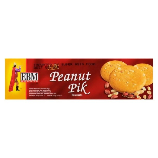 Ebm Biscuit Peanut Pik 142g, Pack Of 24