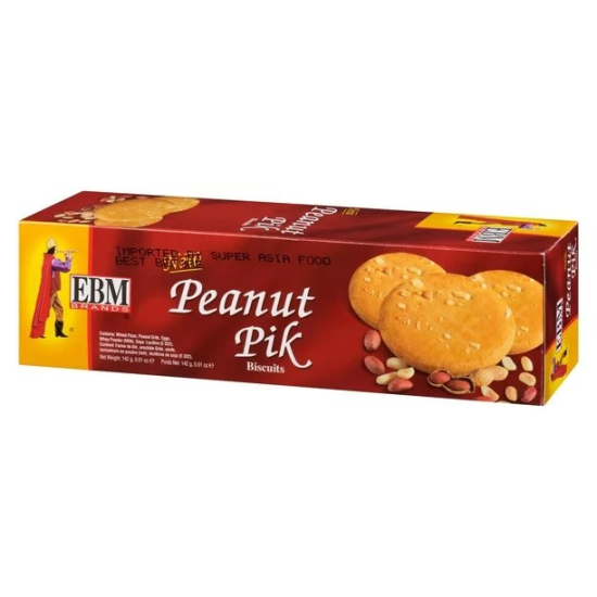 Ebm Biscuit Peanut Pik 24x142g, Pack Of 3