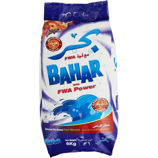 Bahar Laundry Detergent Powder Fresh Blossom 2x6kg, Pack Of 5