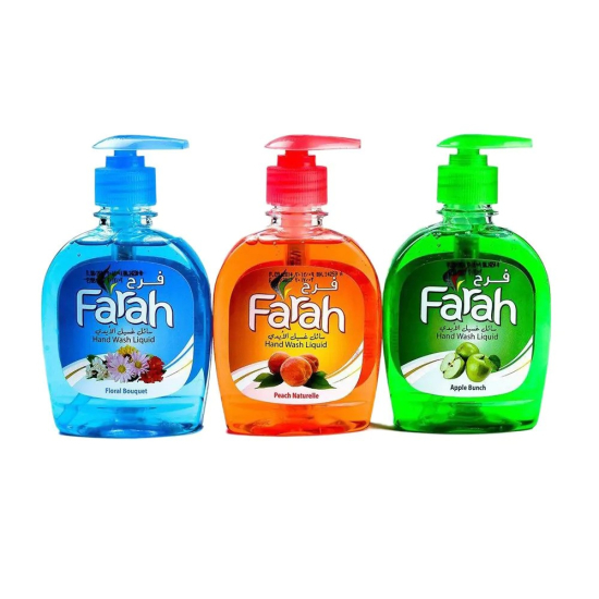 Farah Liquid Hand Wash Assorted 3x270ml, Pack Of 6