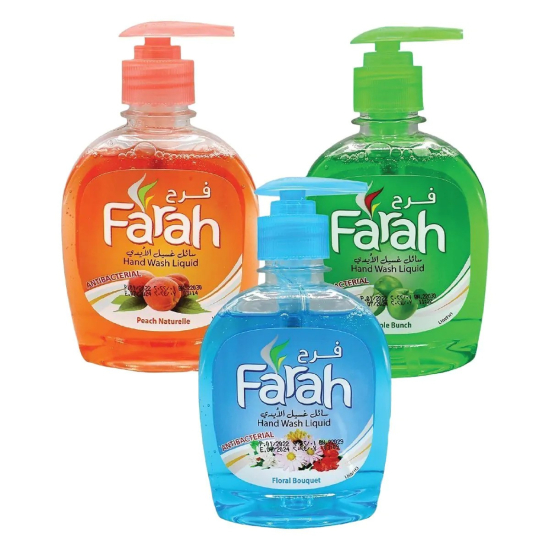 Farah Liquid Hand Wash Assorted 3x270ml, Pack Of 6