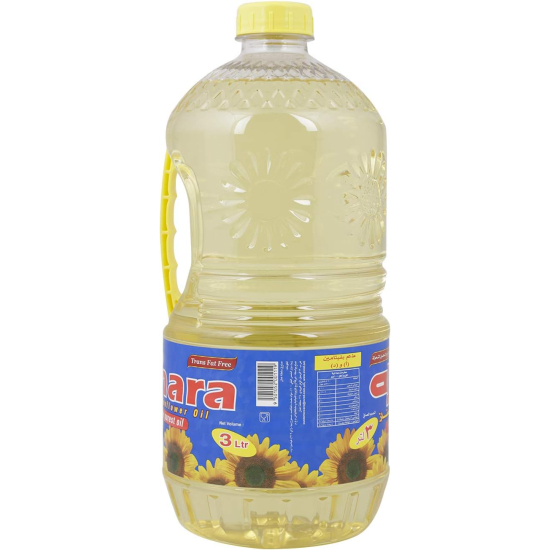 Minara Pure Sunflower Oil 3 Pvc Liters, Pack Of 4