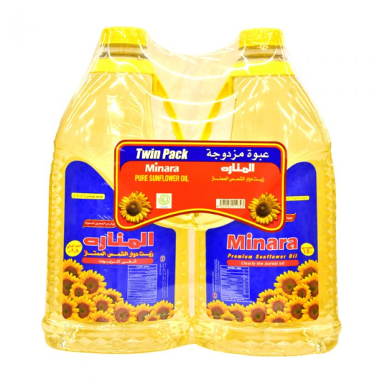 Minara Sunflower Oil 2x1.8Ltrs, Pack Of 3