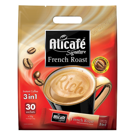 Alicafe Signature French Roast 30 Sachets 22g, Pack Of 12