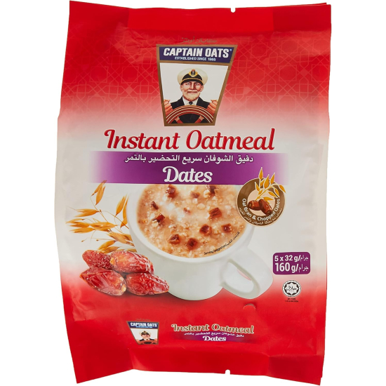 Captain Oats Instant Dates 5x32g, Pack Of 24