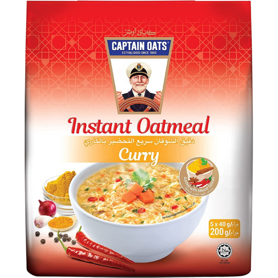 Captain Oats Instant Curry 5x40g, Pack Of 24