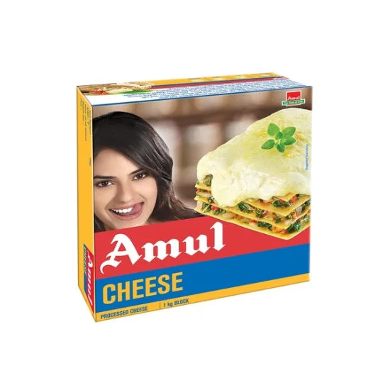 Amul Cheese Block 1Kg, Pack Of 12