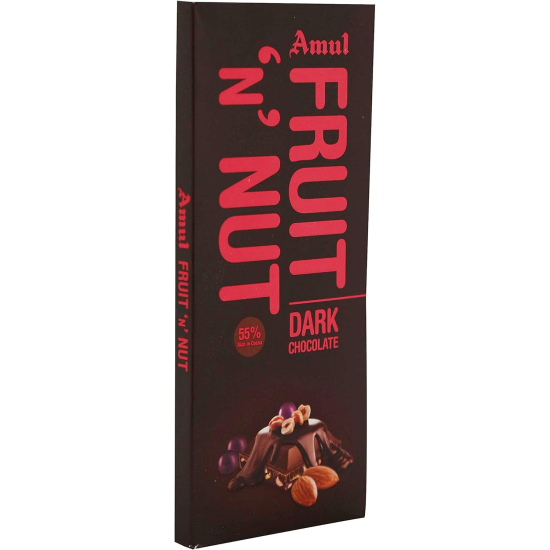 Amul Fruit & Nut Chocolate 150g, Pack Of 10