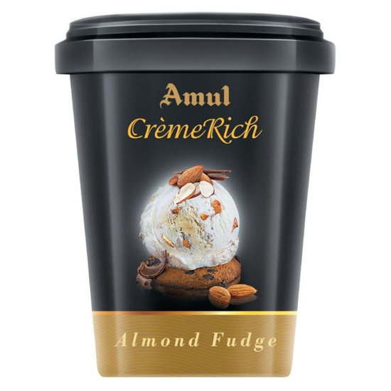 Amul Creme Rich Almond Fudge 500 ml, Pack Of 3