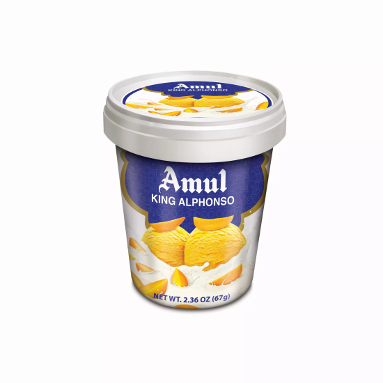  Amul Ice Cream King Alphonso Mango 125 ml, Pack Of 8