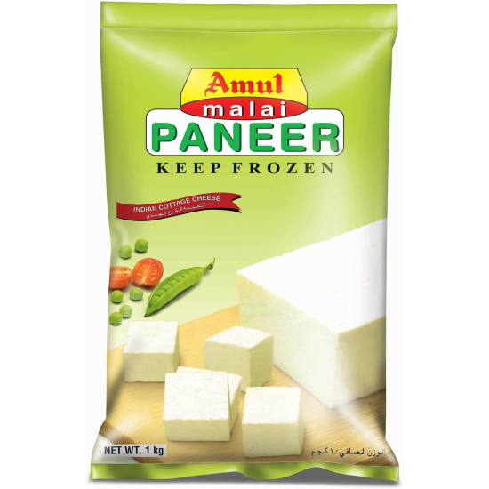 Amul Cube Frozen Paneer 1kg, Pack Of 12