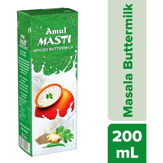 Amul Masti Butter Milk 200 ml, Pack OF 12