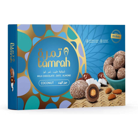 Tamrah Coconut Chocolate Gift Box 230g, Pack Of 12