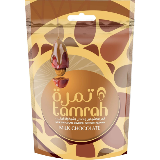 Tamrah  Milk Chocolate Zipper Bag 250g, Pack Of 12