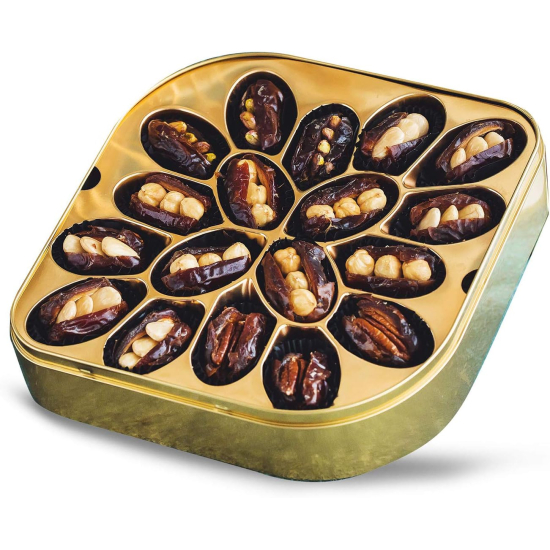 Tamrah Select Square Tin Stuffed Date 626g, Pack Of 6