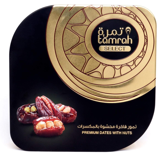 Tamrah Select Square Tin Stuffed Date 626g, Pack Of 6