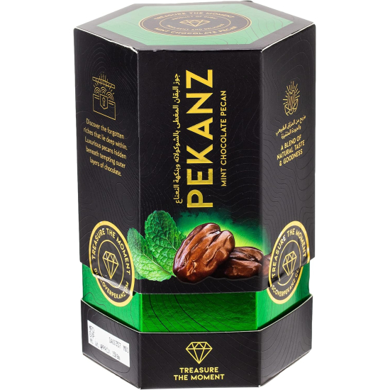 Pekanz Pecan Coated with Mint Chocolate Box 150g, Pack Of 12