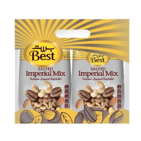 Best Salted Imperial Mix Bag 375g Twin Pack, Pack Of 6