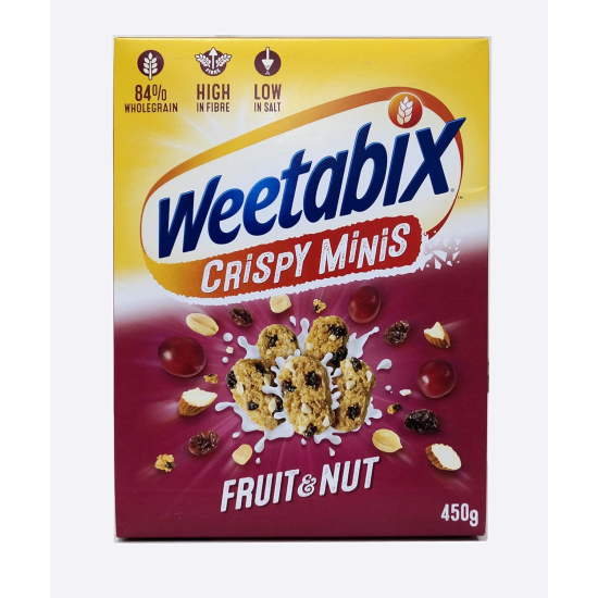 Weetabix Minis Fruit & Nuts 450g, Pack Of 10