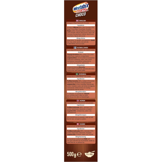 Weetabix Cereal Minibix Choco 450g, Pack Of 12