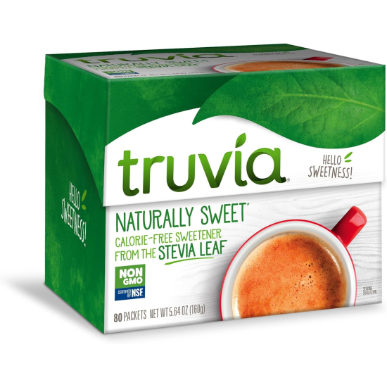 Truvia Sweetener Natural 80 Sachets, Pack Of 12