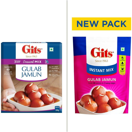 Gits Gulab Jamun Mix 200g, Pack Of 12