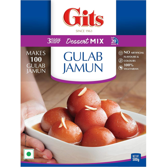 Gits Gulab Jamun Mix 500g, Pack Of 12