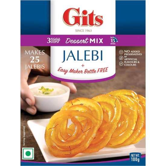 Gits Jalebi Mix With Jalebi Maker 100g, Pack Of 12