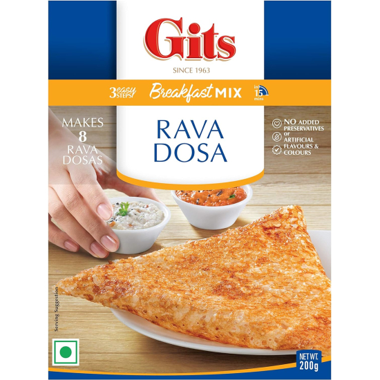 Gits Rava Dosa Mix 200g Pack Of 12