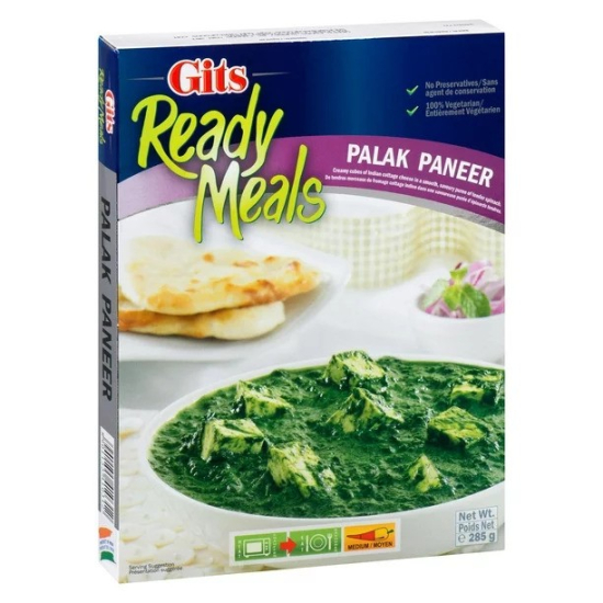 Gits Ready Meals Palak Paneer 285g Pack Of 12