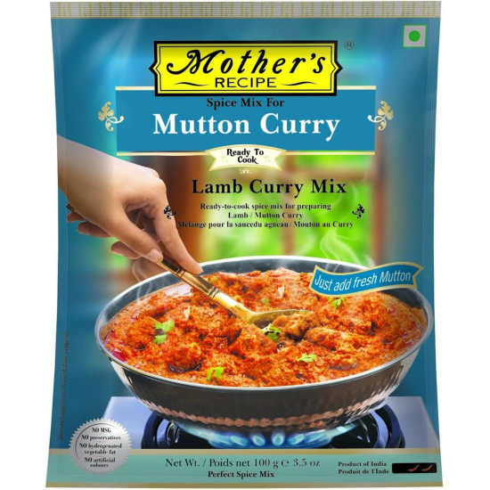 Mothers Recipe Ready To Cook Mutton/Lamb Curry Mix 100g, Pack Of 12