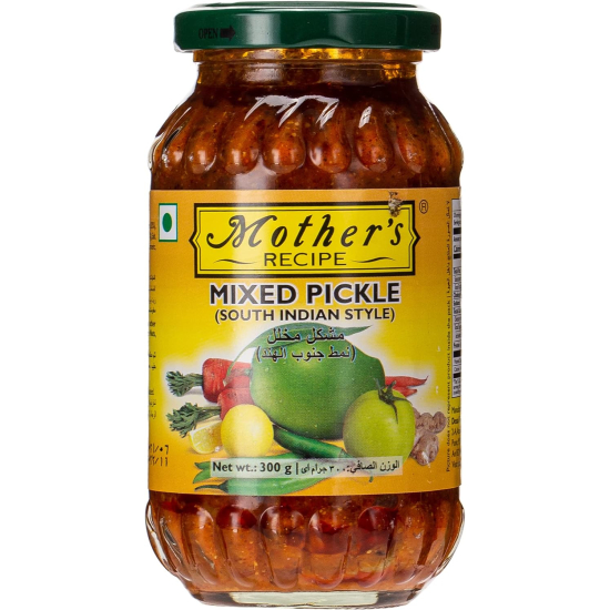 Mothers Recipe South Indian Style Mixed Pickle 300g, Pack Of 12