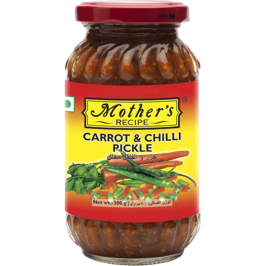 Mother's Recipe Carrot & Chilli Pickle 300g, Pack Of 12