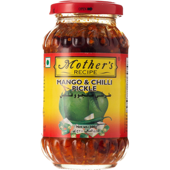 Mother's Recipe Mango & Chilli Pickle 300g, Pack Of 12