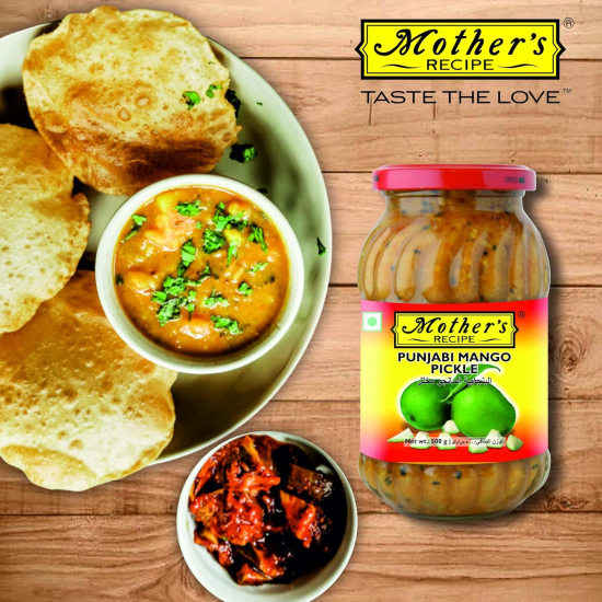 Mothers Recipe Punjabi Mango Pickle 500g, Pack Of 12