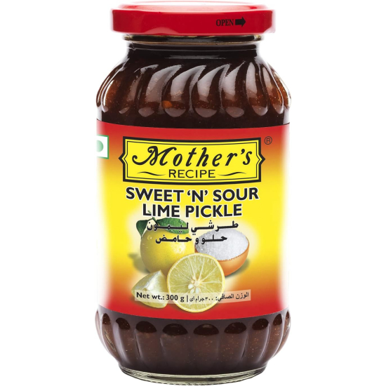 Mother's Recipe Sweet N Sour Lime Pickle 350g, Pack Of 12