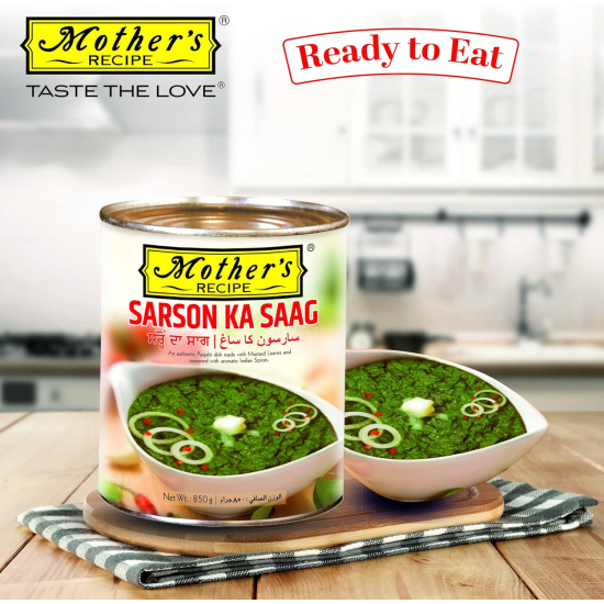 Mother Recipe Sarson Ka Saag 850g, Pack Of 12