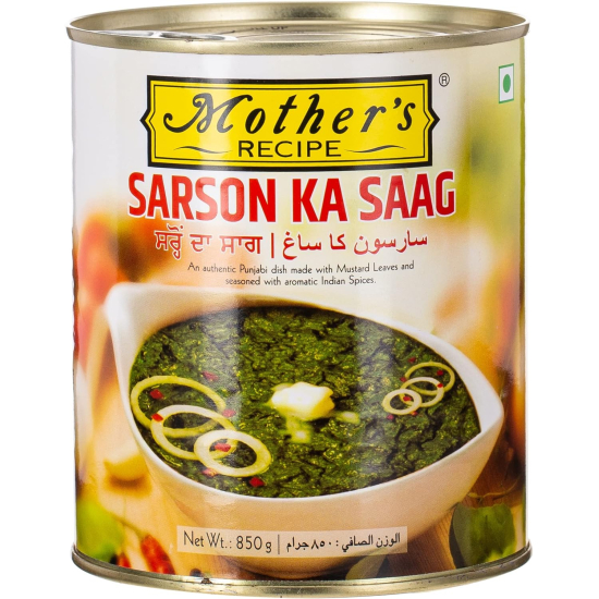 Mother Recipe Sarson Ka Saag 850g, Pack Of 12